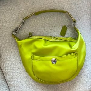 vintage green Coach bag